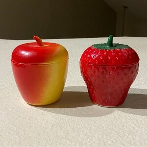 Hazel Atlas Jars Apple and Strawberry